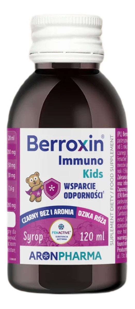 Berroxin immuno kids syrop z czarnego bzu i aronii dla dzieci