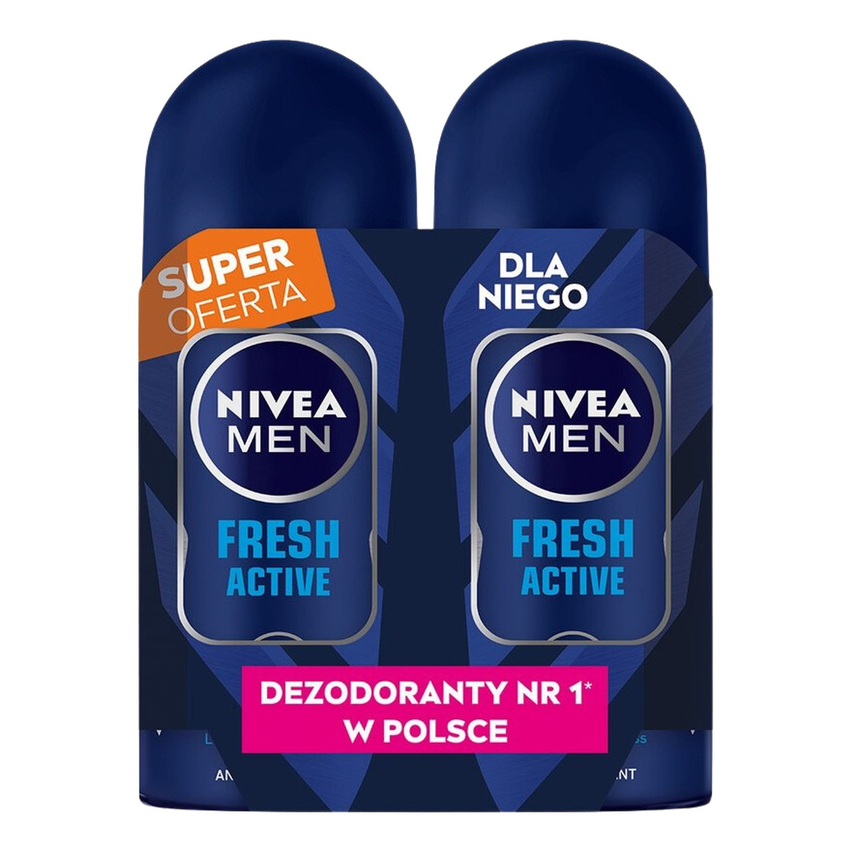 Nivea Men Fresh Active Antyperspirant w kulce Duo 2 x 50 ml