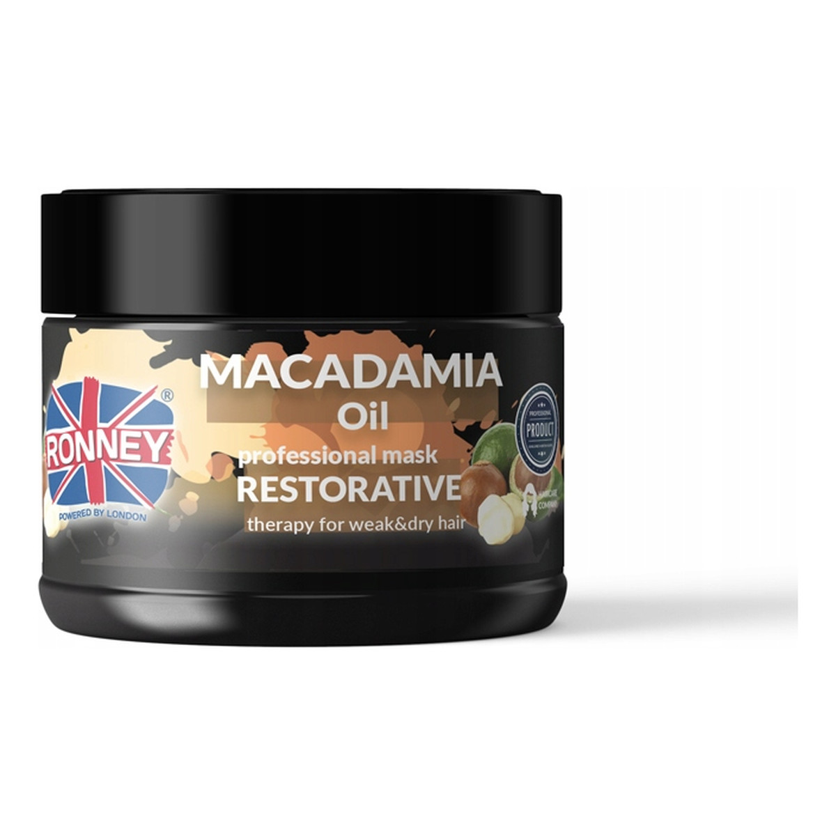 Ronney Macadamia oil professional mask restorative wzmacniająca maska do włosów suchych i osłabionych 300ml