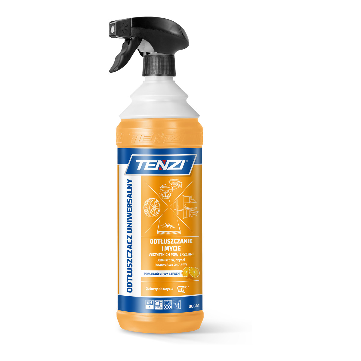 Tenzi Odtłuszczacz Uniwersalny Produkt do usuwania tłuszczu i brudu Pomarańcza 1000ml