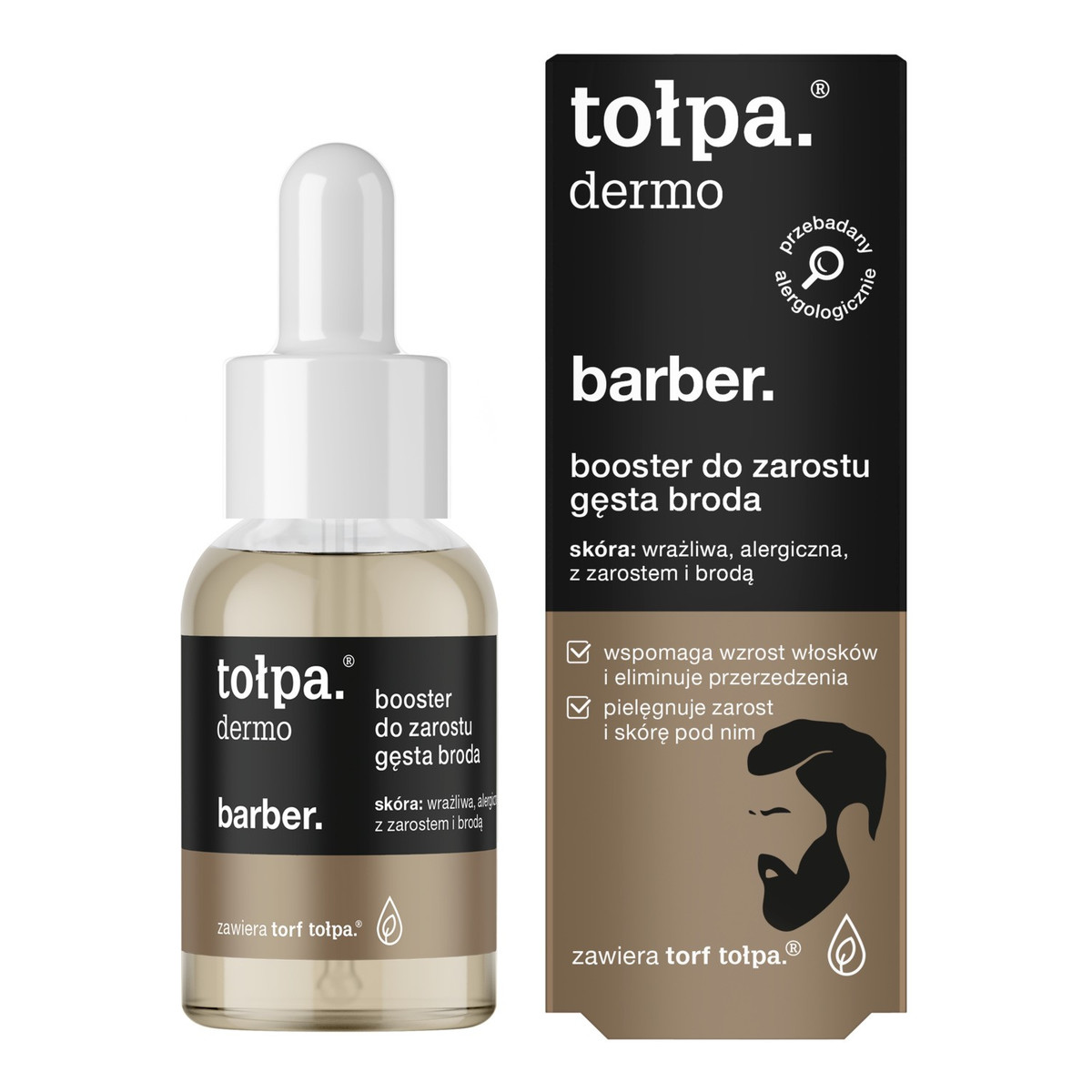 Tołpa Dermo barber booster do zarostu gęsta broda 30ml