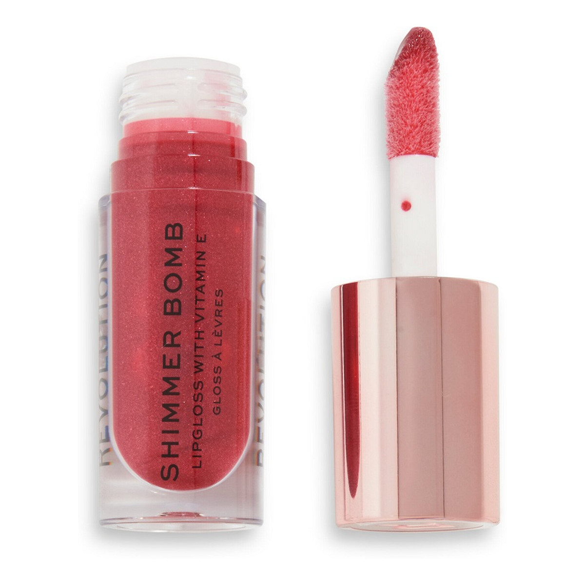 Makeup Revolution Shimmer bomb lipgloss połyskujący błyszczyk do ust blaze 4,6 ml