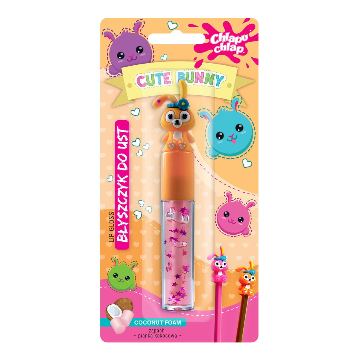 Chlapu Chlap Błyszczyk do ust cute bunny-kokos 1szt