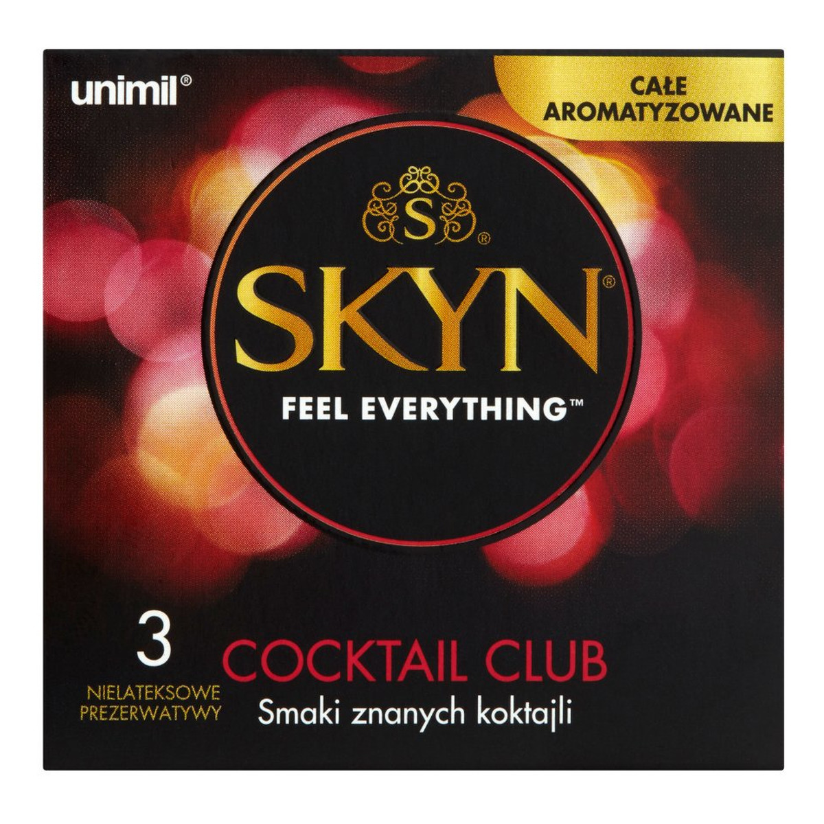 Unimil Skyn Feel Everything Cocktail Club Nielateksowe prezerwatywy 3szt