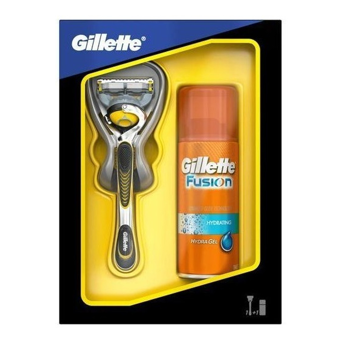 Gillette Fusion Proshield zestaw (maszynka do golenia + żel do golenia 75ml)