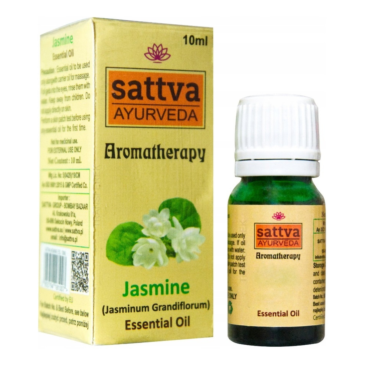 Sattva Aromatherapy Essential Oil Olejek eteryczny jasmine 10ml