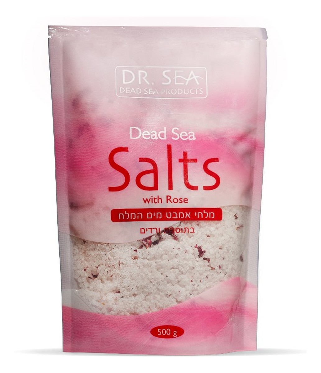 Sól z Morza Martwego z płatkami róży