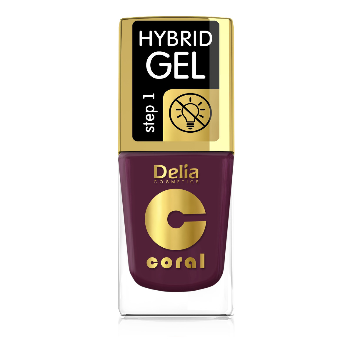 Delia Hybrid Gel Coral Lakier Do Paznokci 11ml
