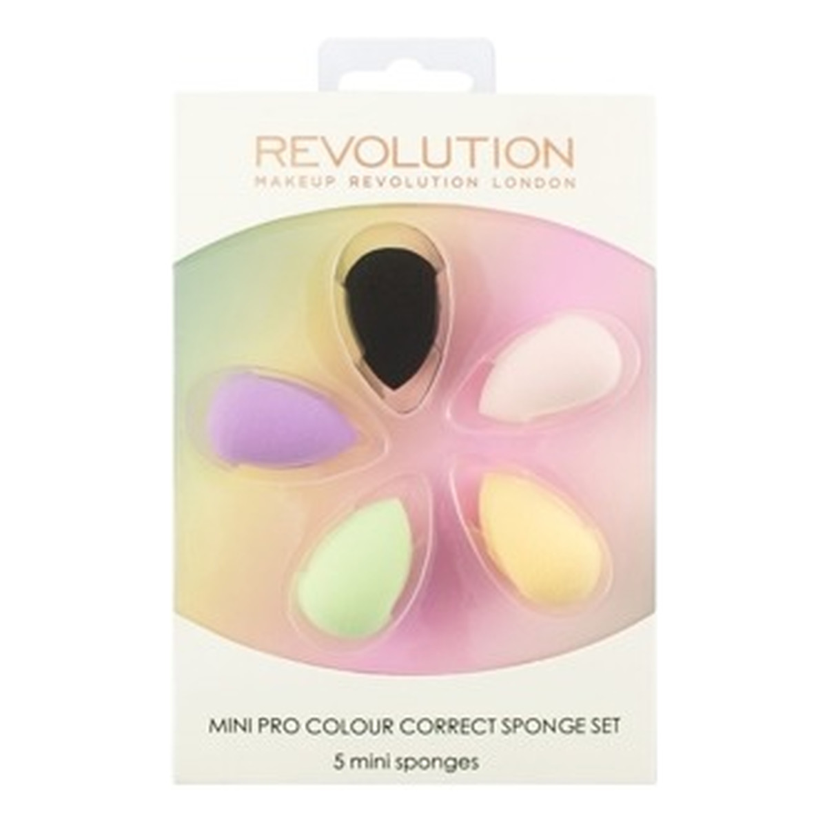 Makeup Revolution Mini Pro Colour Zestaw Mini Gąbek Do Makijażu Correct Sponge Set 1op.