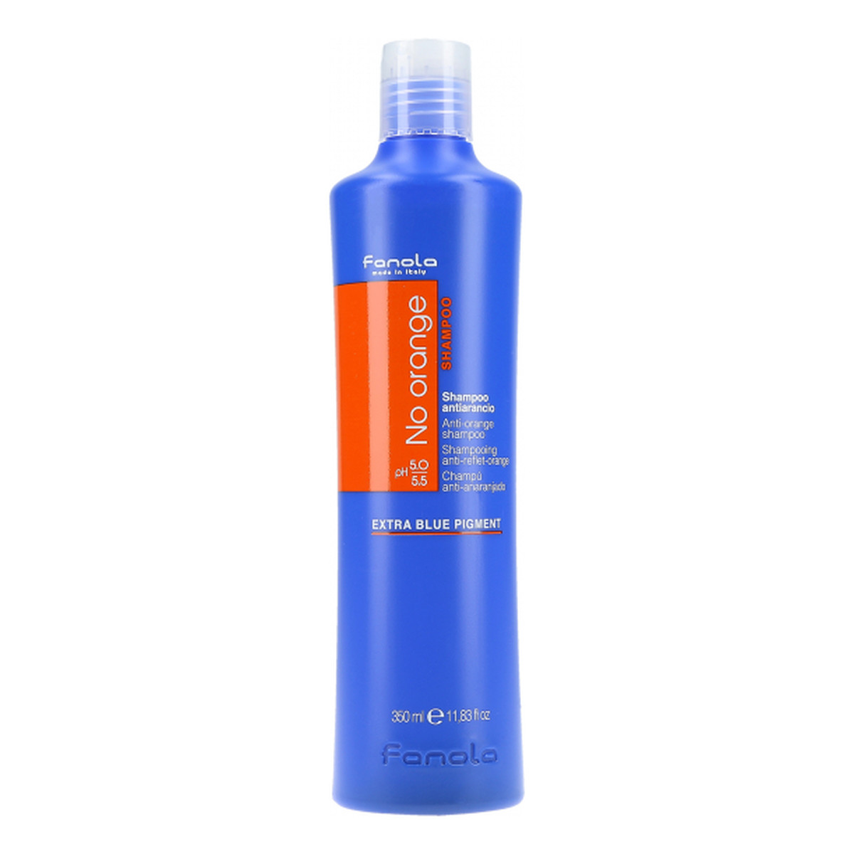 Fanola No Orange Anti-Orange Shampoo Szampon niwelujący miedziane odcienie do włosów ciemnych farbowanych 350ml