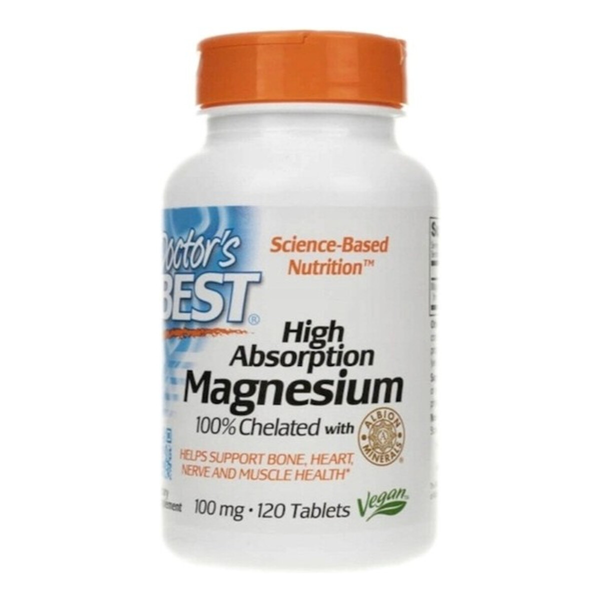 Doctor's Best High absorption magnesium 200mg suplement diety 120 tabletek