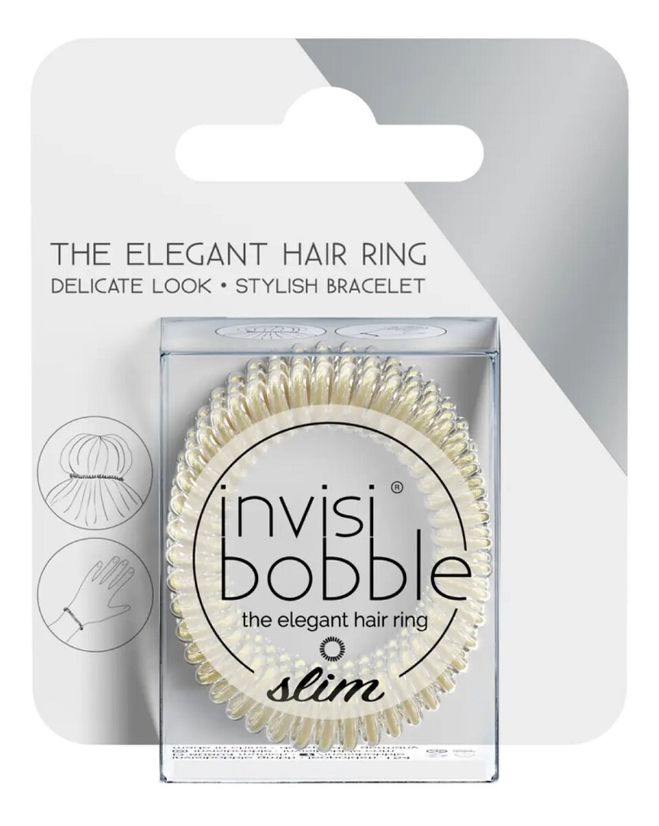 Slim gumki do włosów stay gold 3szt