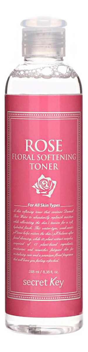 Rose floral softening toner zmiękczający tonik do twarzy