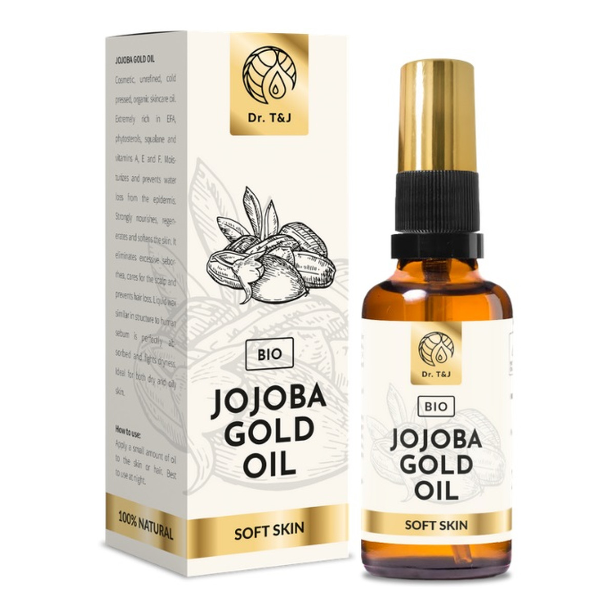Dr. T&J Gold Oil Naturalny olej jojoba BIO 50ml