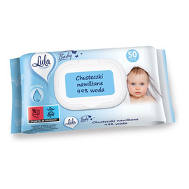 Chusteczki nawilżane dla niemowląt i dzieci-99% wody 1op.-50szt