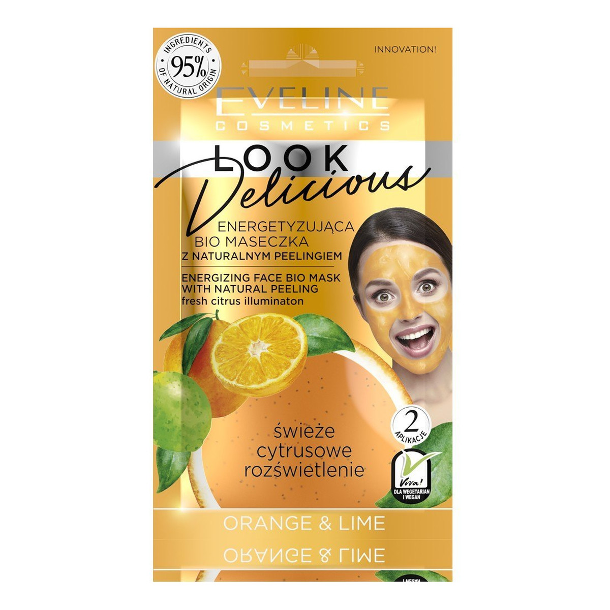 Eveline Skin Supplements Energetyzująca bio maseczka z naturalnym peelingiem 10ml