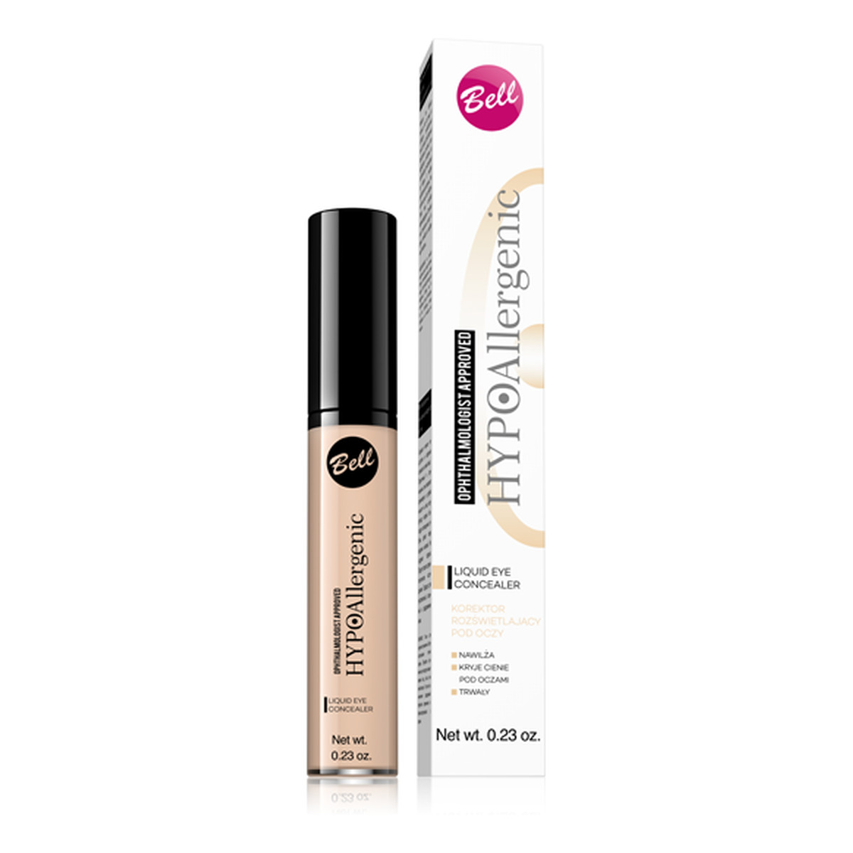 Bell Hypoallergenic Liquid Eye Concealer Korektor rozświetlający pod oczy 6g