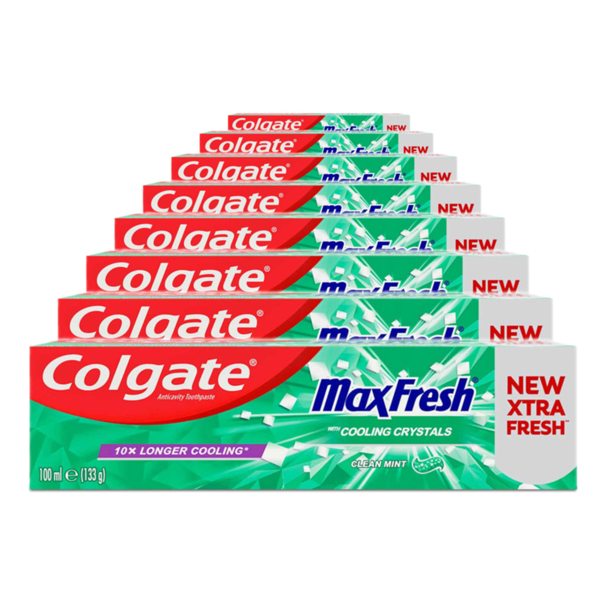 Colgate Max Fresh Pasta do zębów Fresh Clean Mint 8x100ml