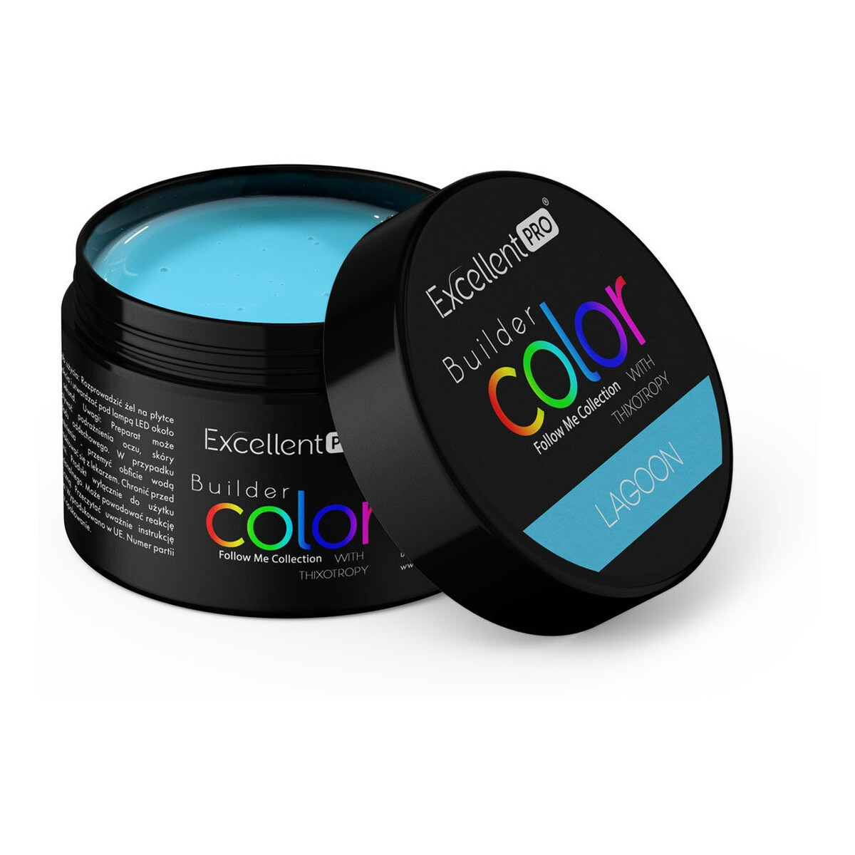 Excellent PRO Builder Color With Thixotropy Żel budujący lagoon 15g
