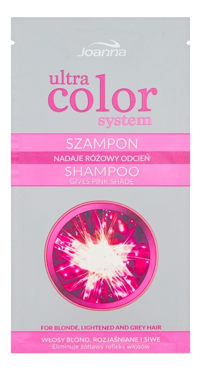 szampon nadający różowy odcień do włosów blond i rozjaśnianych