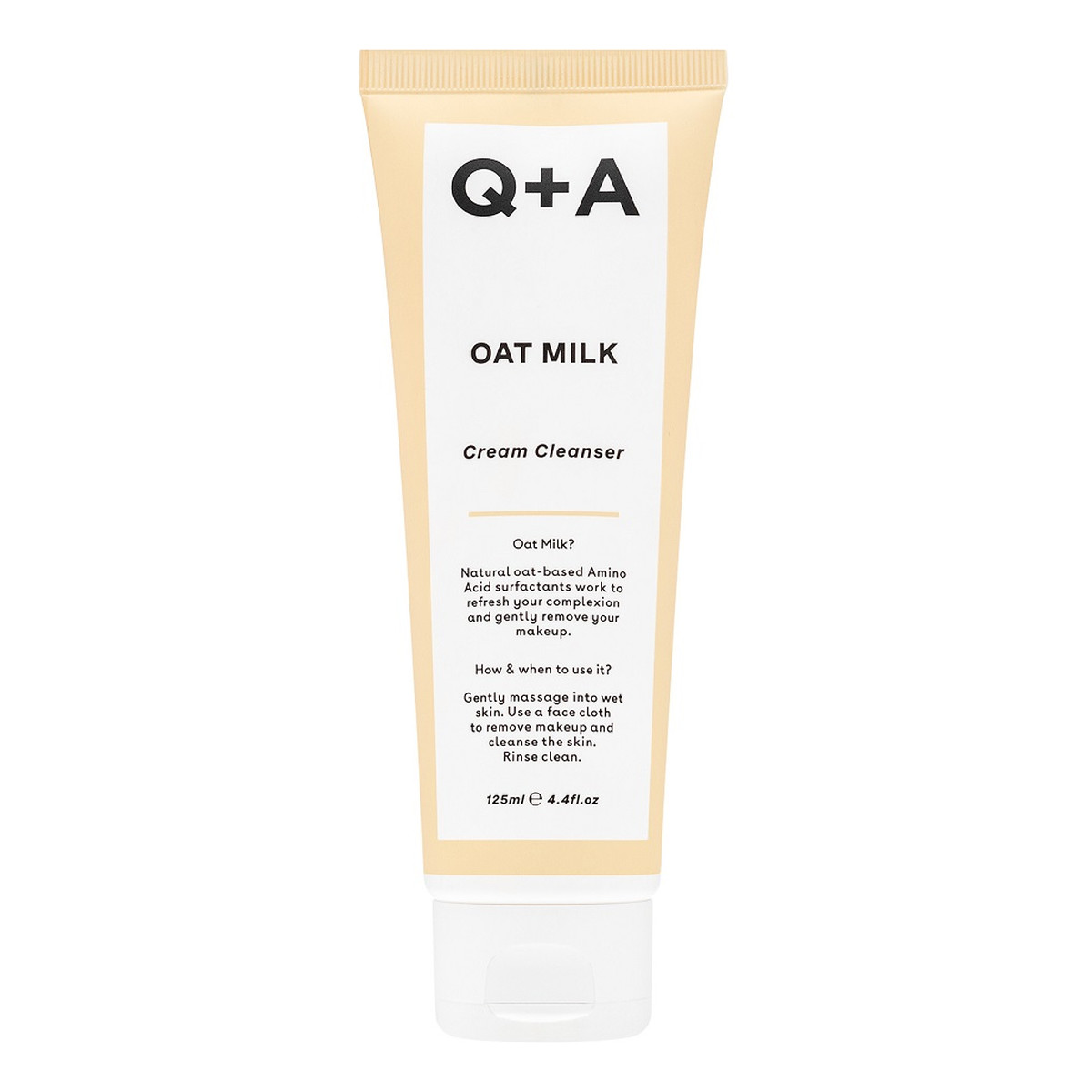 Q+A Oat Milk Cream Cleanser Kremowa emulsja myjąca z mlekiem owsianym 125ml