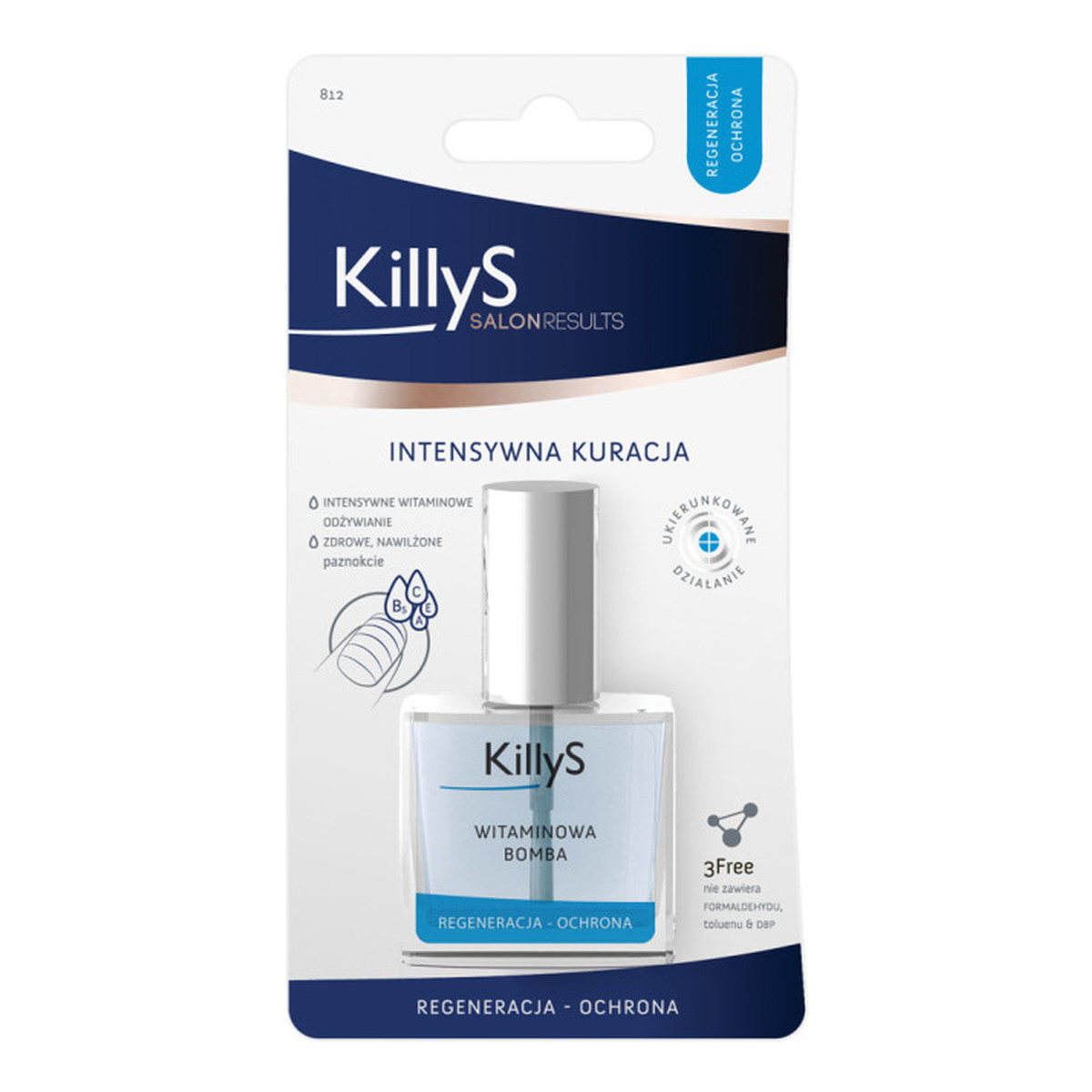 KillyS Salon Results witaminowa bomba intensywna kuracja odżywka do osłabionych i łamiących się paznokci 10ml