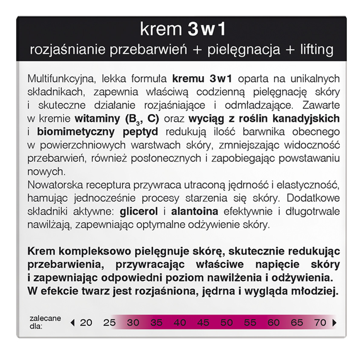 Krem 3 w 1 Na Dzień i Noc SPF25