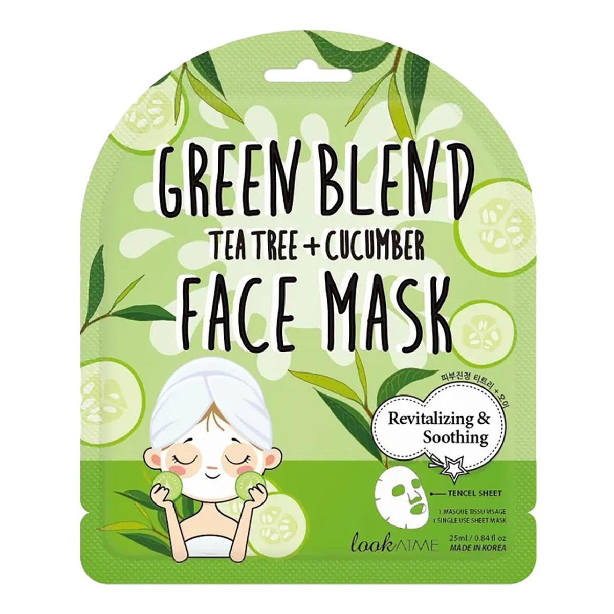 Look At Me Green blend face mask rewitalizująca maska w płachcie 25ml