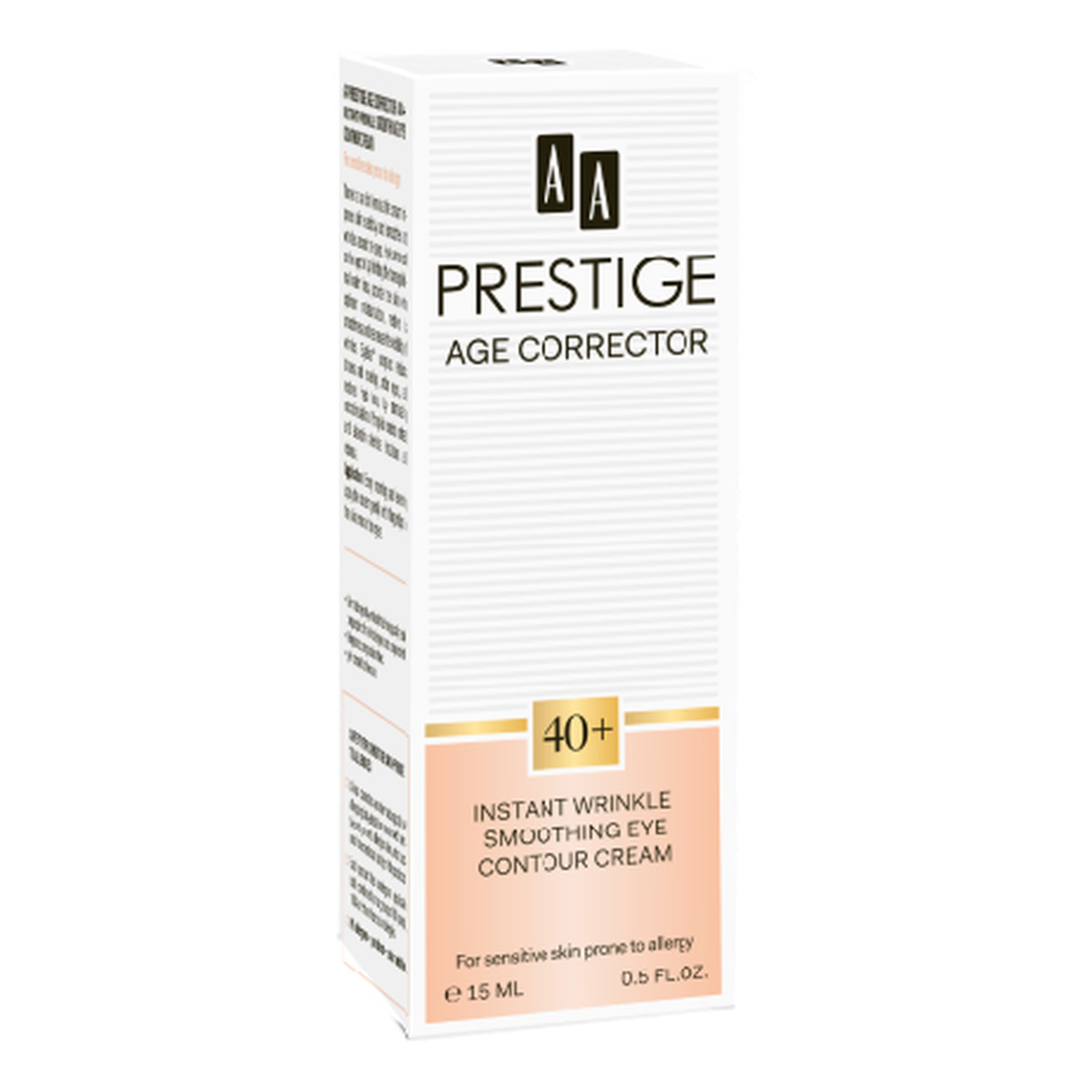AA Prestige Age Corrector Concentrate 40+ Krem Pod Oczy Błyskawiczne Wygładzenie 15ml