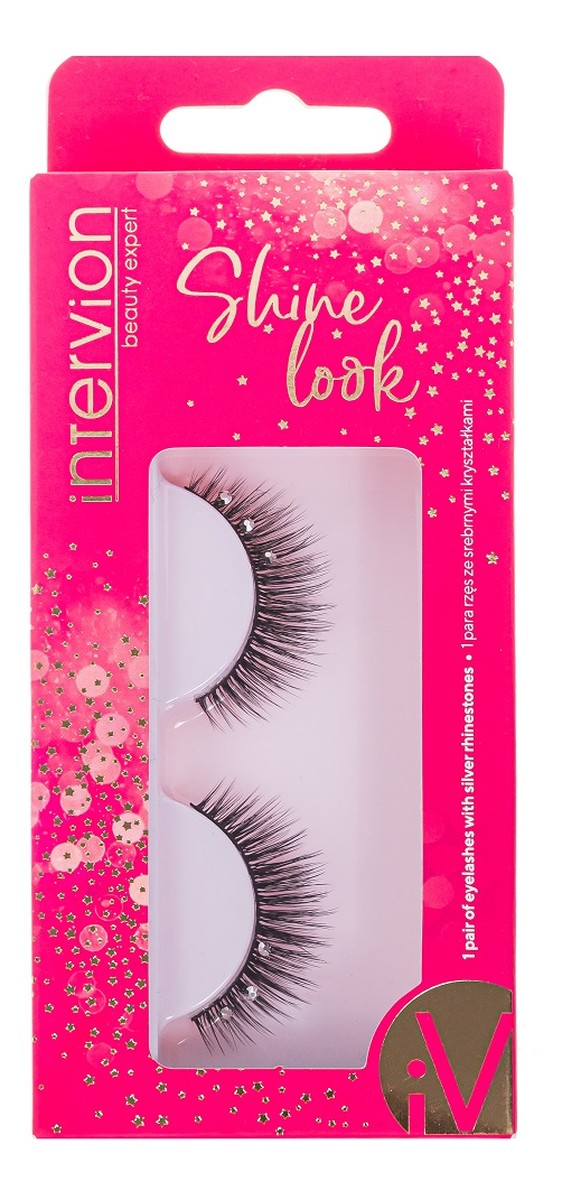 Shine look sztuczne rzęsy z kamieniami srebrnymi