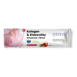 Kolagen elektrolity witalność i blask suplement diety jabłko rabarbar