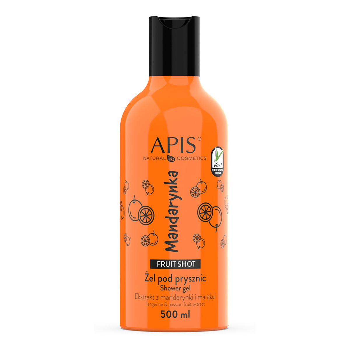 Apis Fruit Shot Żel pod prysznic mandarynka 500ml