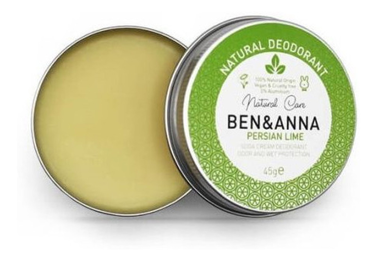 naturalny dezodorant w kremie w aluminiowej puszce Persian Lime