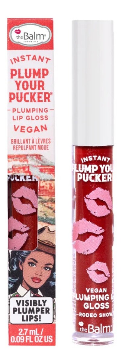 Instant plump your pucker plumping lip gloss błyszczyk powiększający usta rodeo show