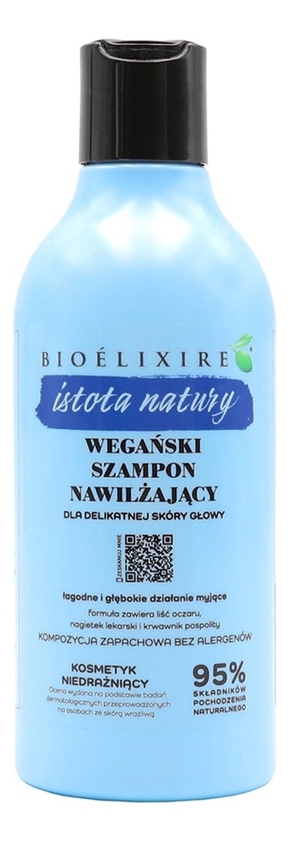 Istota natury wegański szampon nawilżający dla delikatnej skóry głowy