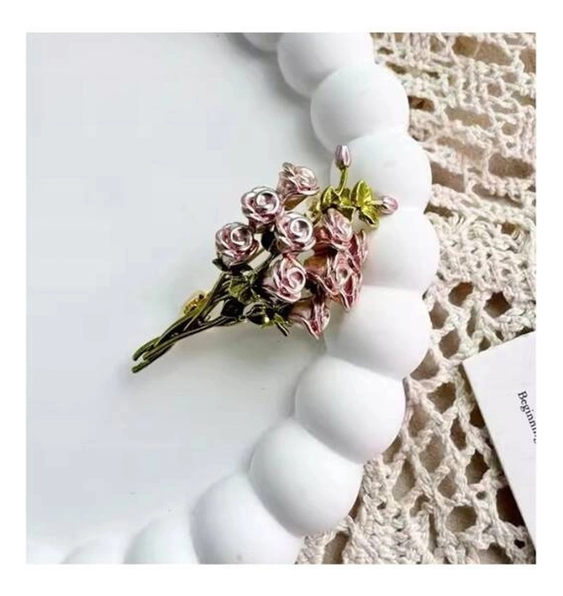 Broszka Ozdobna Bukiet Róż BZ165