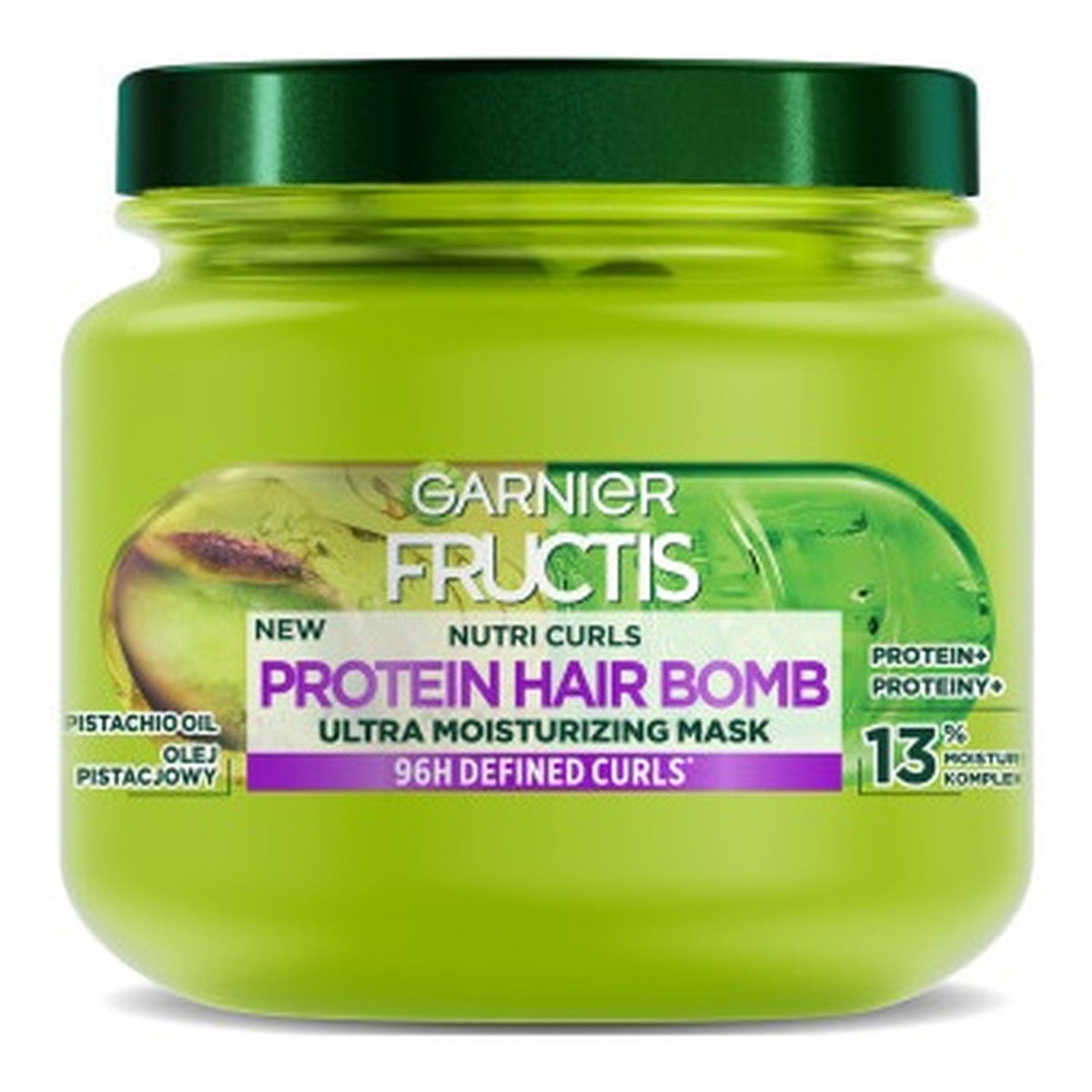 Garnier Fructis nutri curls protein hair bomb nawilżająca maska do włosów kręconych 320ml