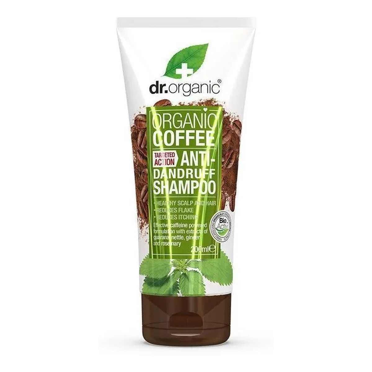 Dr.Organic Coffee anti-dandruff shampoo szampon przeciwłupieżowy z ekstraktem z organicznej kawy 200ml