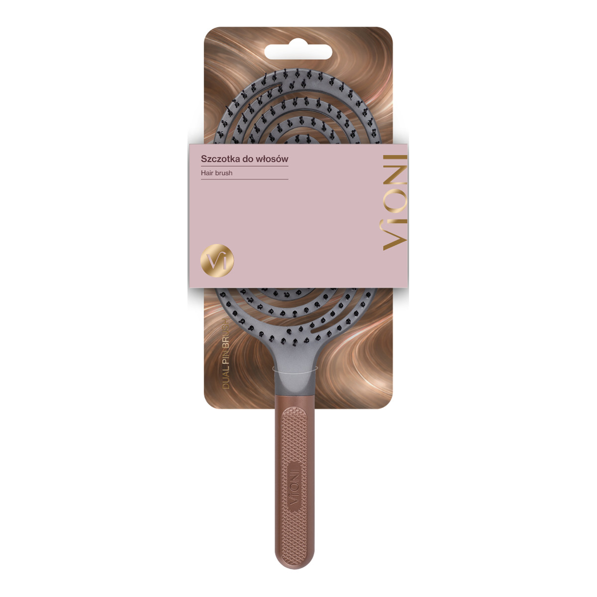 Vioni Dual Pin Brush szczotka do włosów szeroka