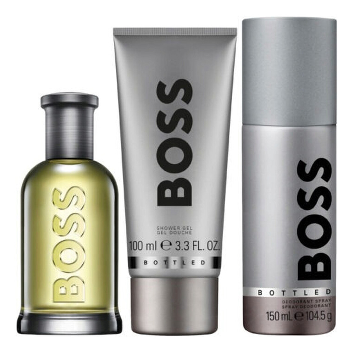 Hugo Boss Bottled Zestaw woda toaletowa spray 100ml + żel pod prysznic 100ml + dezodorant spray 150ml