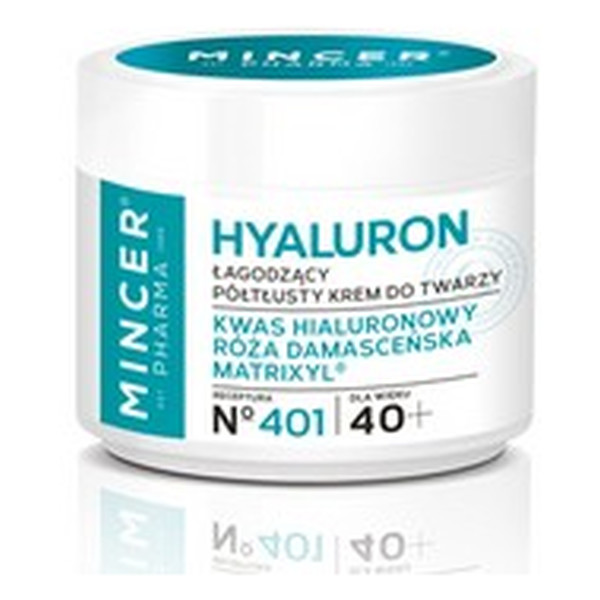 MINCER - PHARMA HYALURON 40+ ŁAGODZACY KREM DO TWARZY NO401