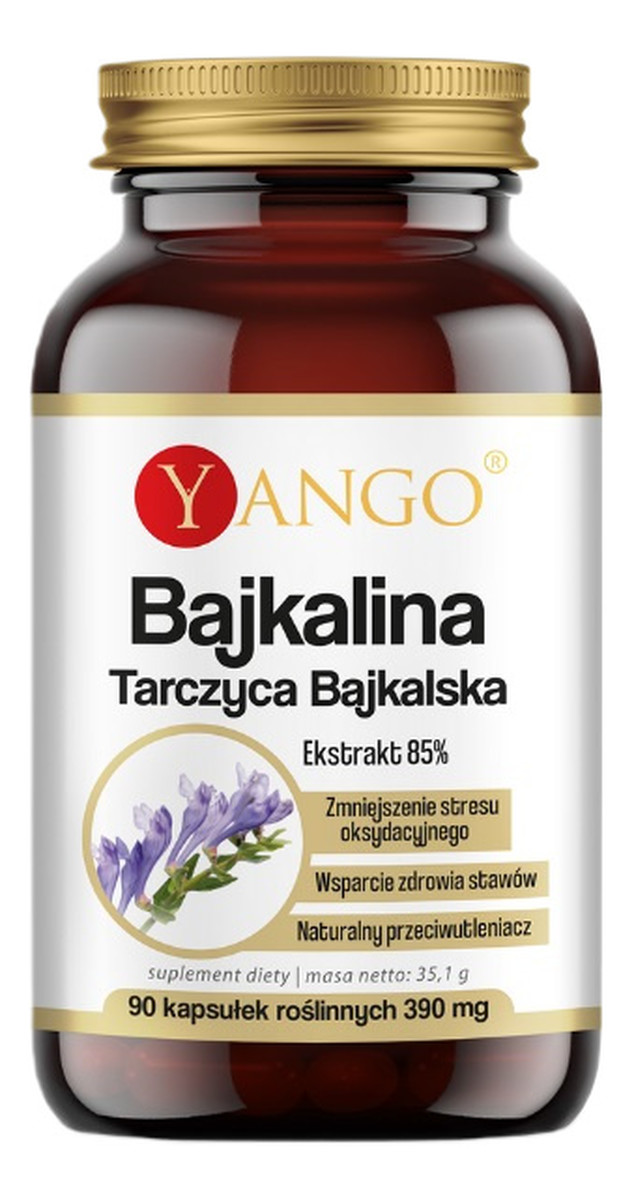 Bajkalina 390mg tarczyca bajkalska suplement diety 90 kapsułek