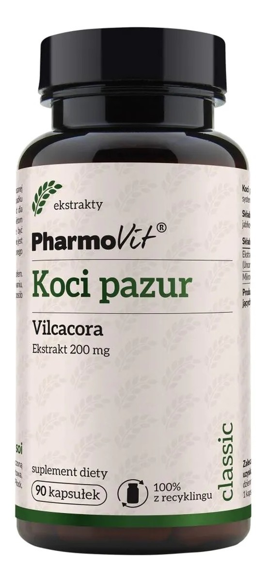 Koci Pazur 200 mg suplement diety 90 kapsułek