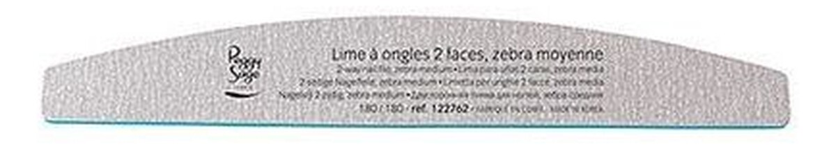 2-way chunky nail file pilnik do paznokci dwustronny 100/180 półksiężyc 1szt