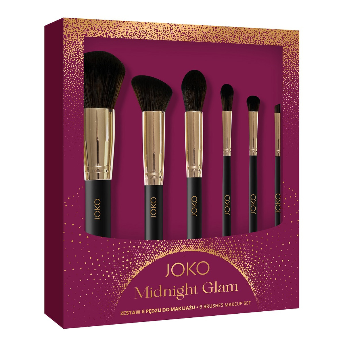 Joko Midnight Glam Zestaw pędzli do makijażu 6szt