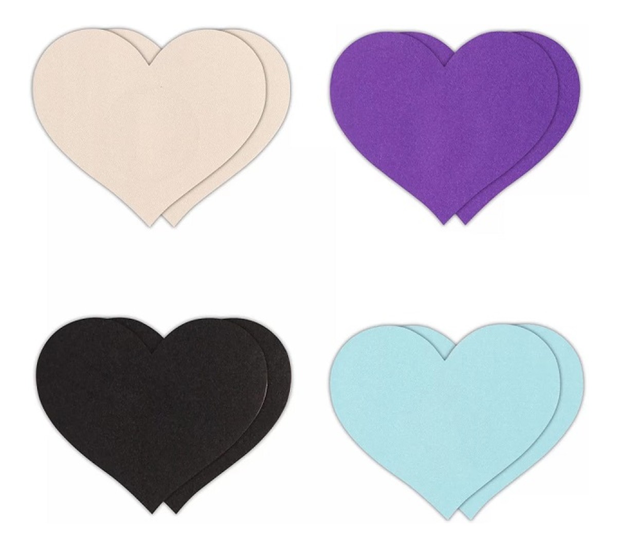 Pretty pasties nakładki na biust heart 4 pary