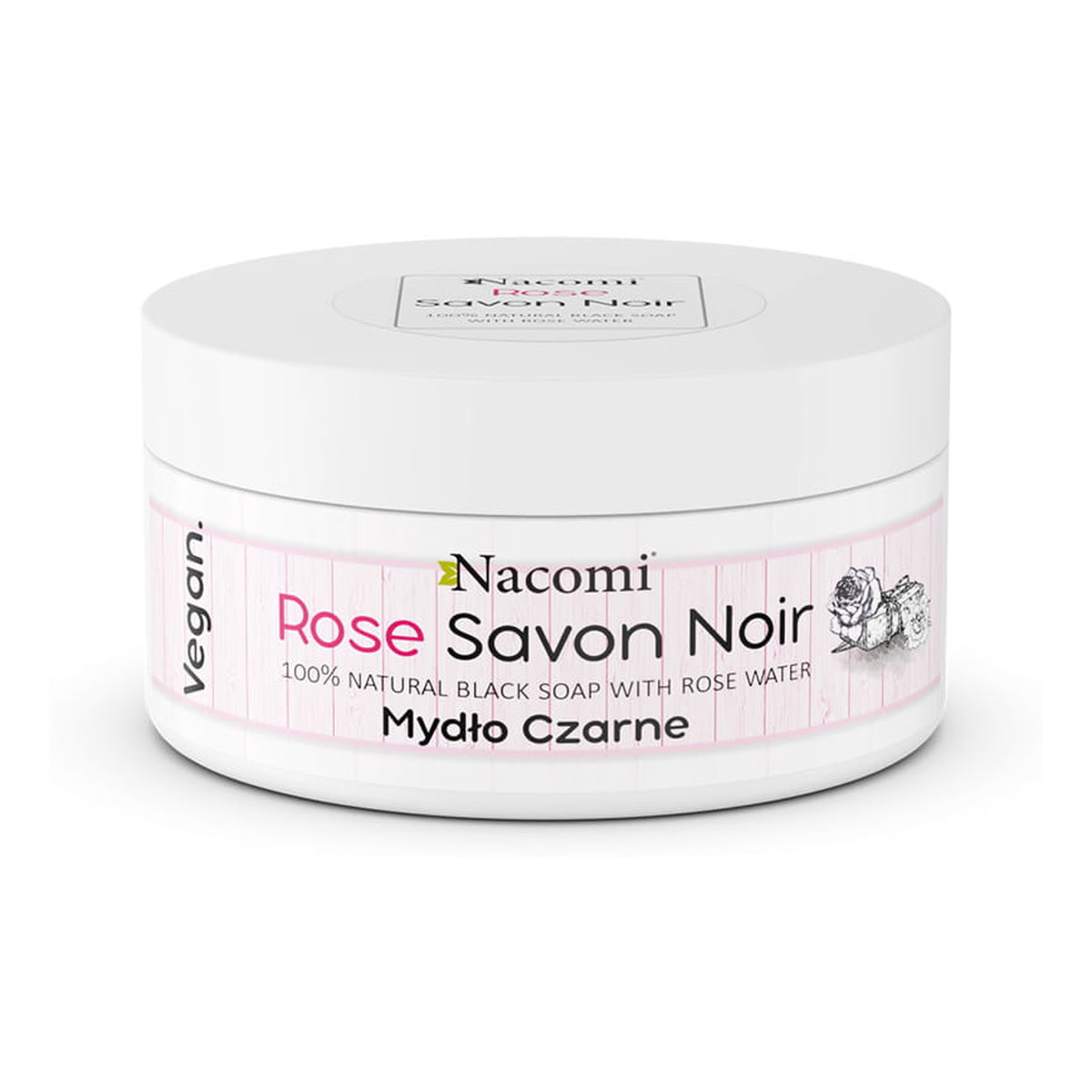 Nacomi Savon Noir Różane Czarne Mydło 125g