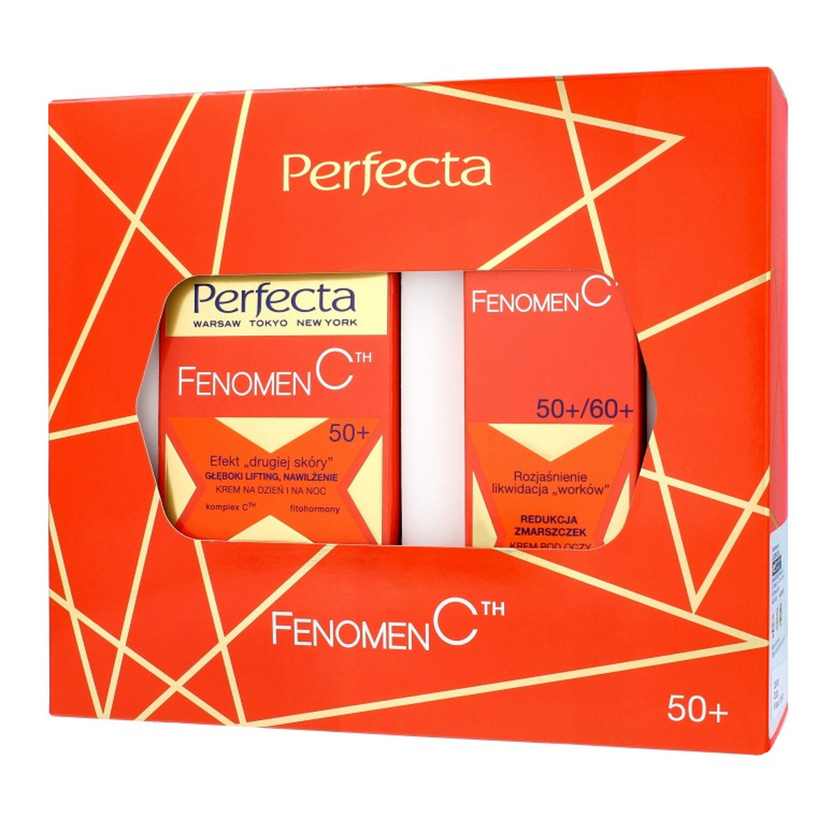 Perfecta Fenomen C Zestaw krem na dzień i na noc 50+ 50ml + krem pod oczy i na powieki 50+/60+ 15ml