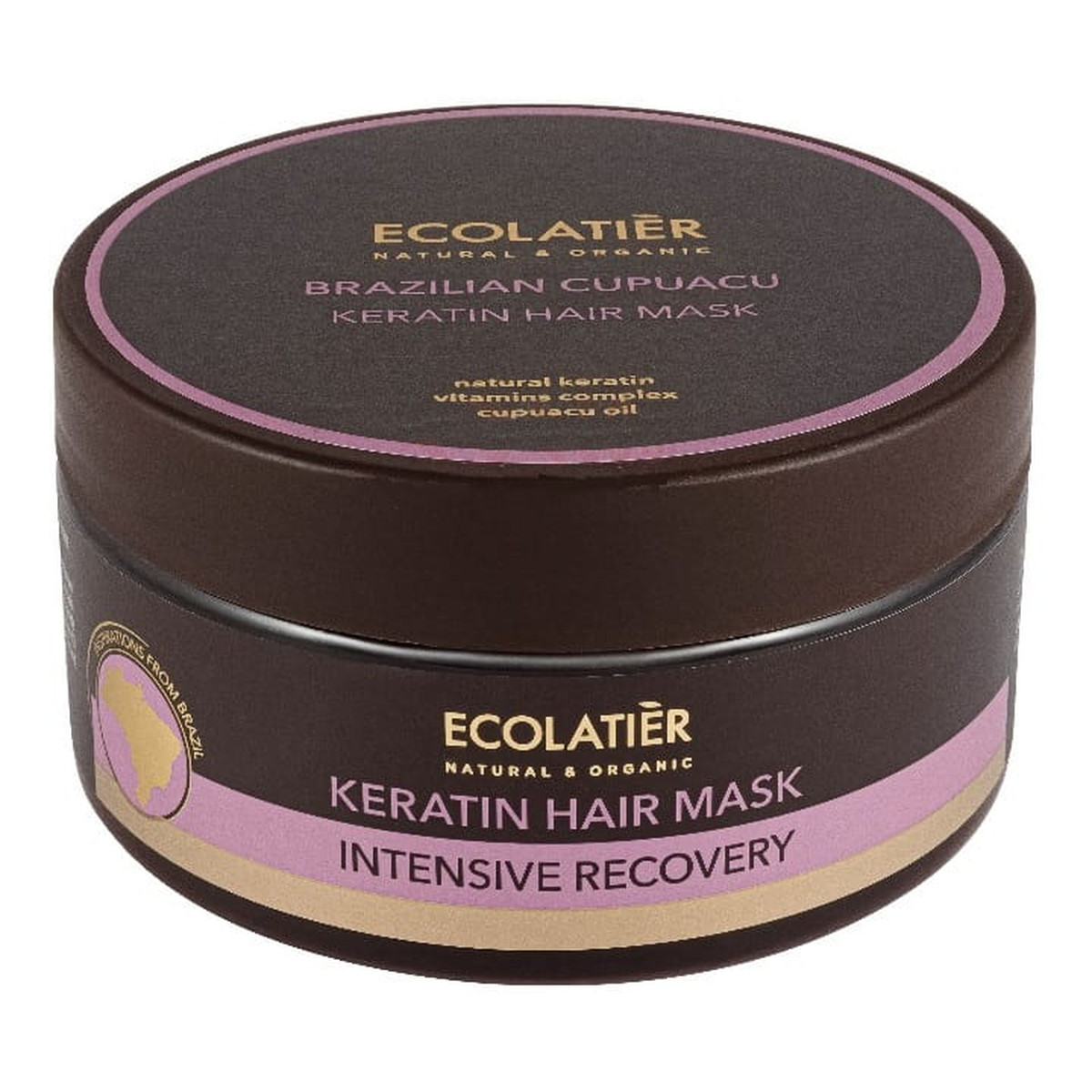 Ecolatier BRAZILIAN CUPUACU Keratynowa maska do włosów Intensywna regeneracja 200ml