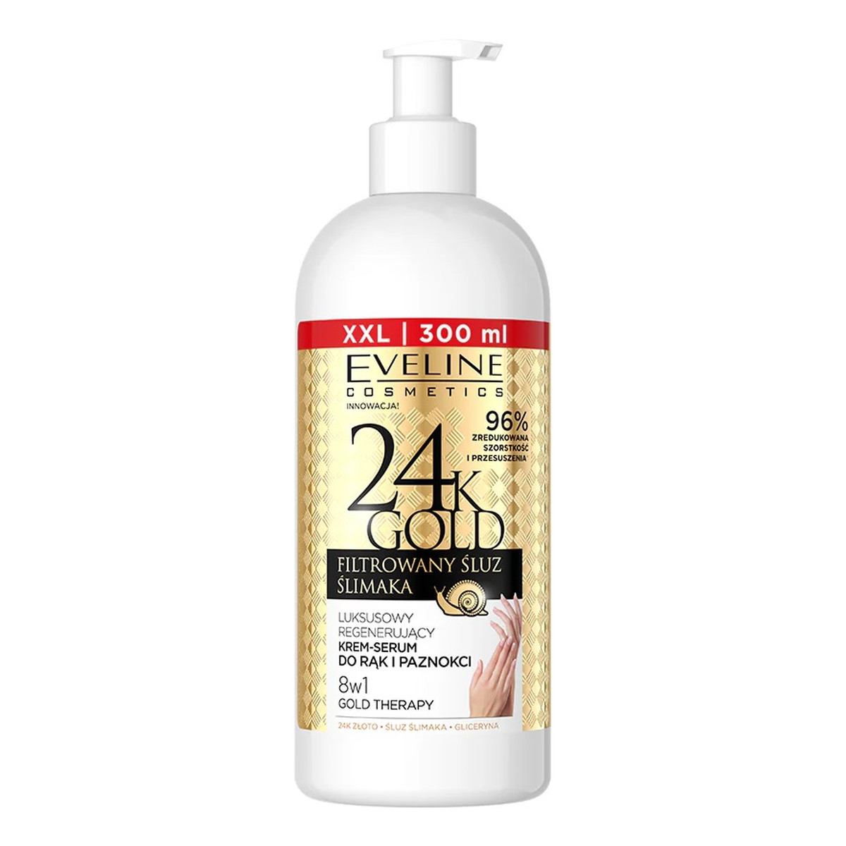 Eveline 24K Gold luksusowy regenerujący Krem-serum do rąk 300ml